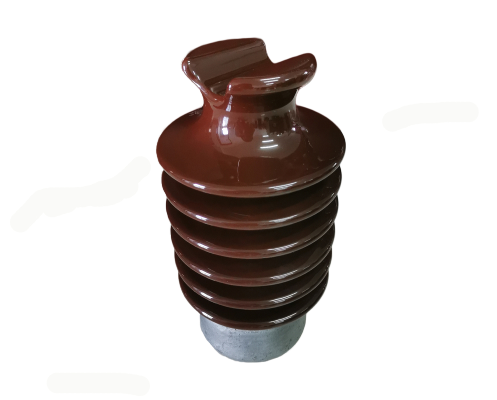 पेशेवर एफ नेक ANSI 57-2 305 मिमी ऊंचाई लाइन पोस्ट पोर्सिलेन इंसुलेटर